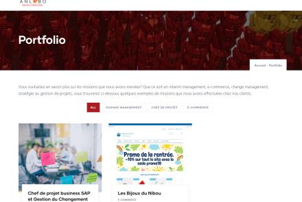 Page Portfolio ANLOBO